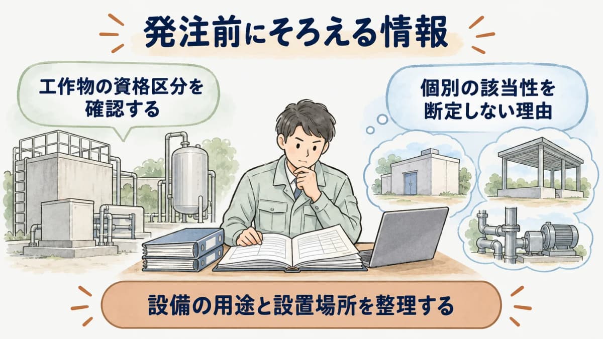 設計図書と設備台帳から工事範囲を整理する手順
